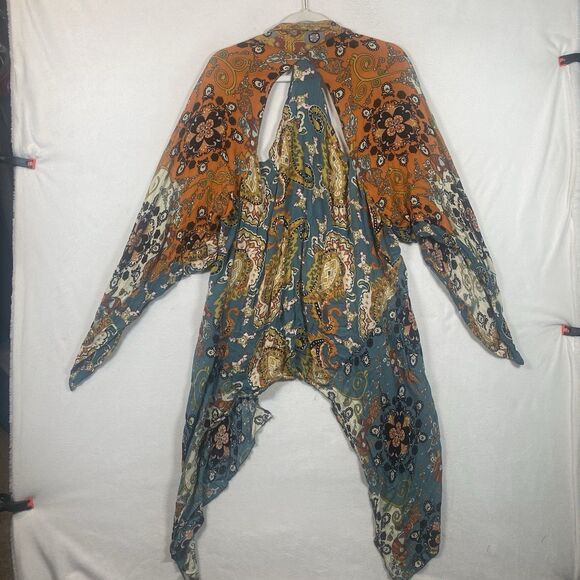 Free People “Little Wing” Mixed Print Kimono Duster – One Size - Picture 2 of 10